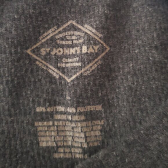 Mens Henley Shirt Bundle of 5 Mens Size L Thermal Knit Long Sleeve Textured Soft - Picture 9 of 12